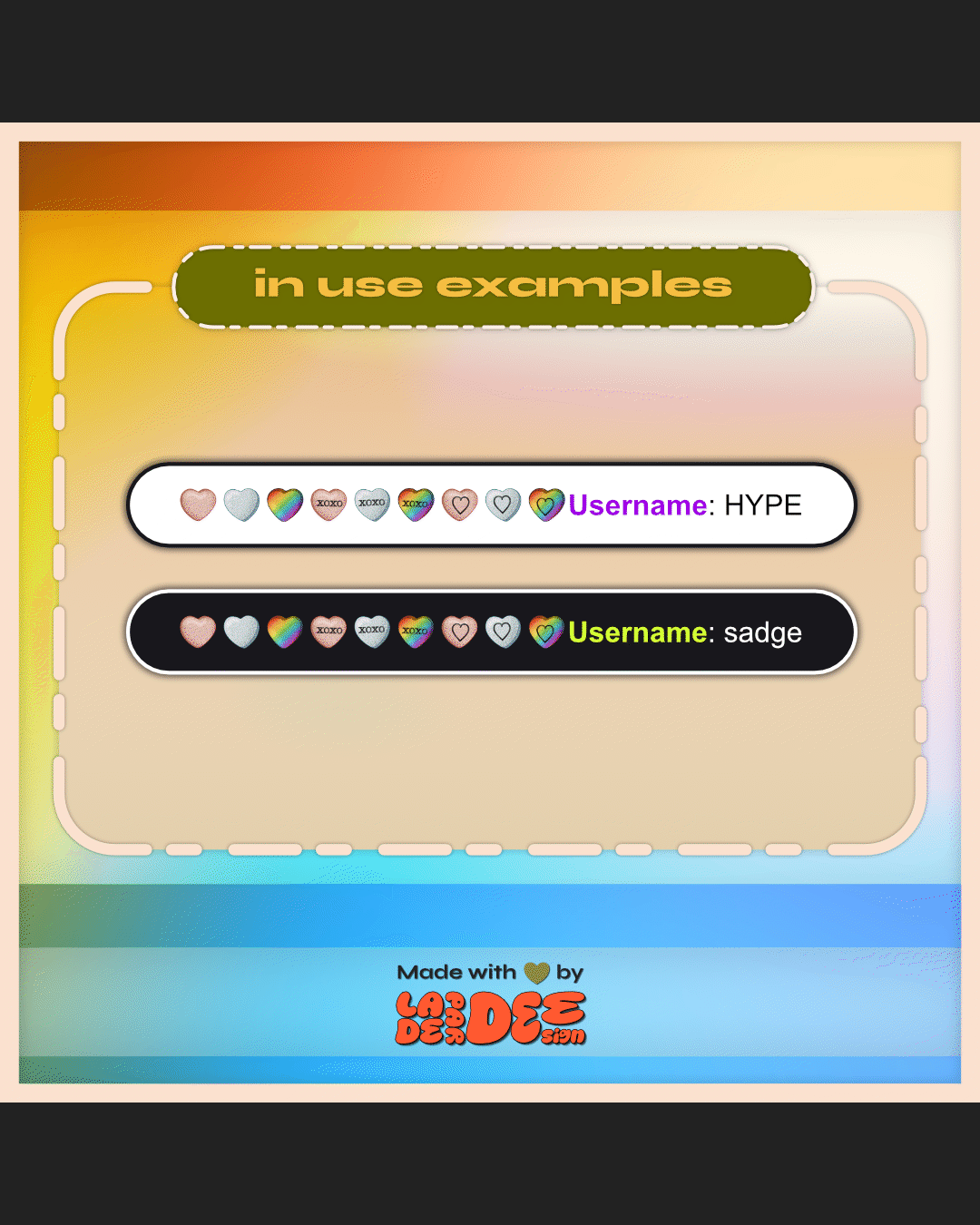 Candy Heart Badges product image (6)