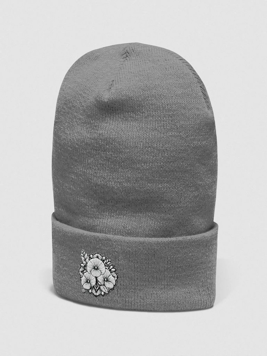 Yupoong Cuffed Beanie | AI design flower mandala product image (3)
