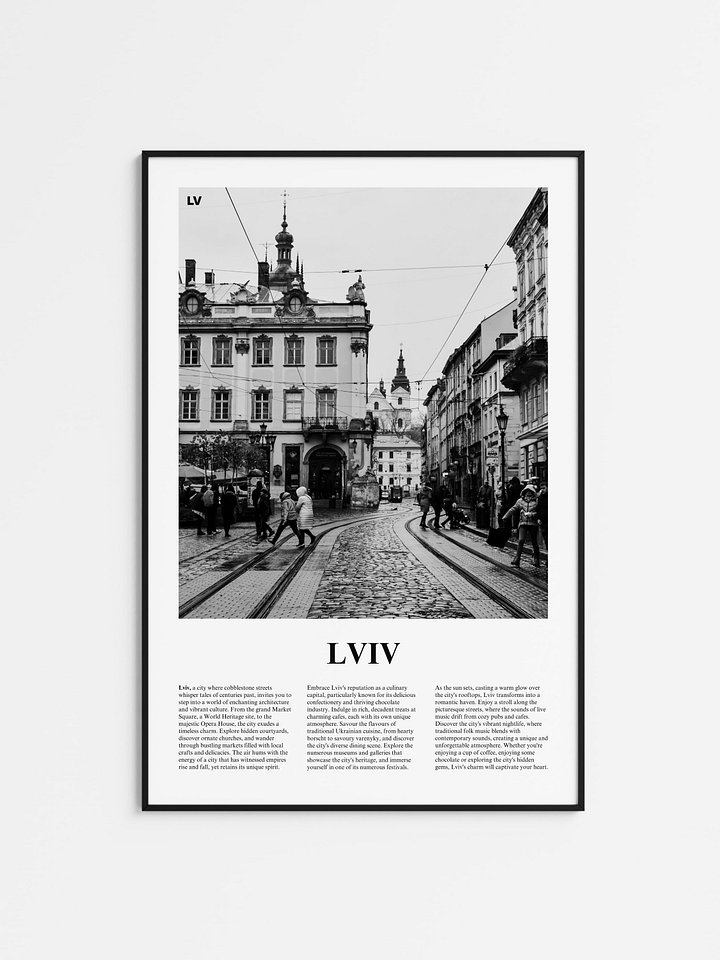 Lviv 02 Newspaper Poster | Framed product image (1)