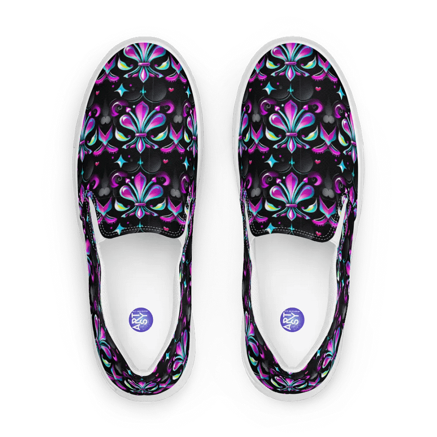Mardi Gra All Over Print Slip On Shoes product image (3)