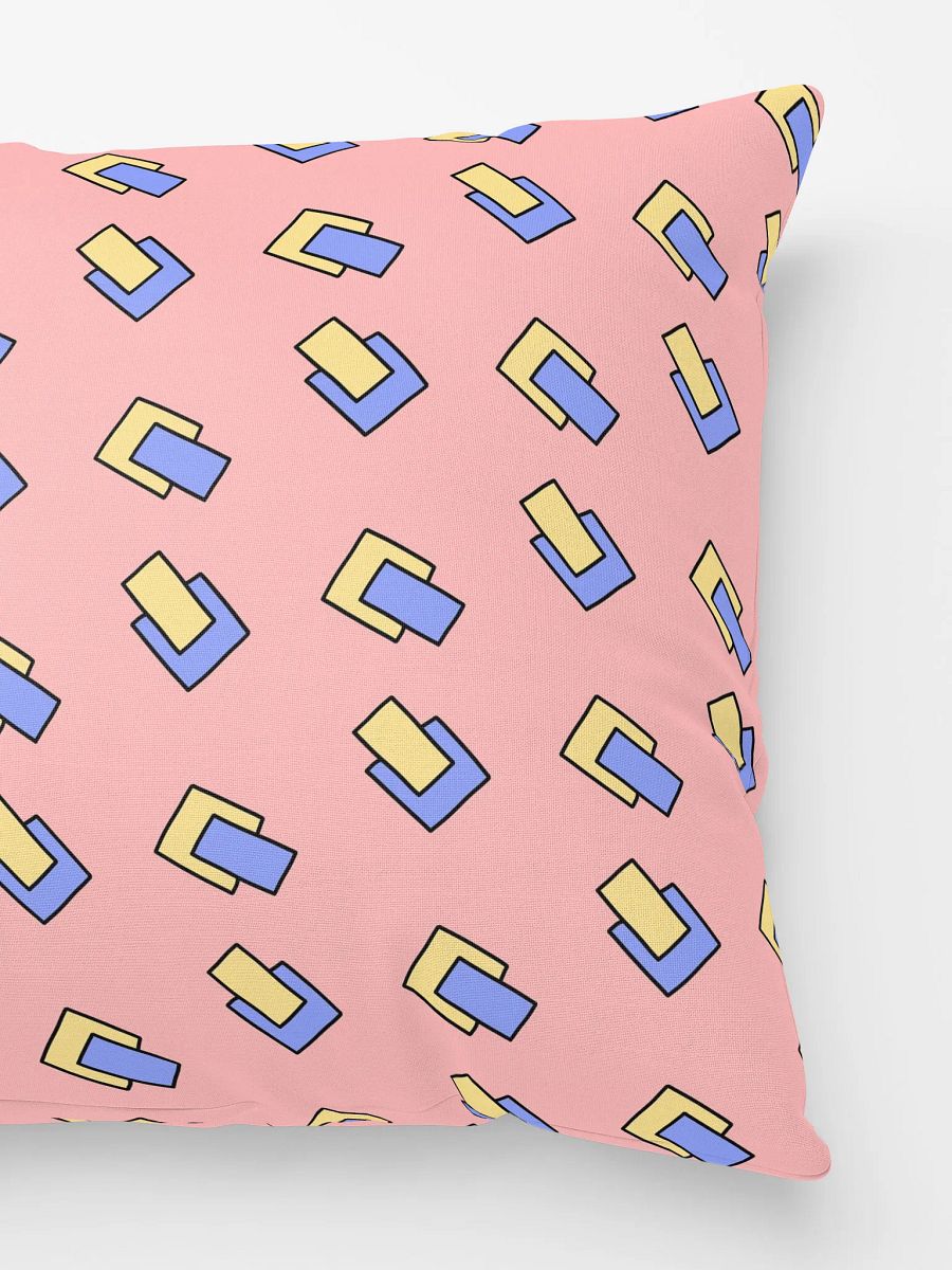 Modern Memphis Throw Pillow - Pink product image (2)