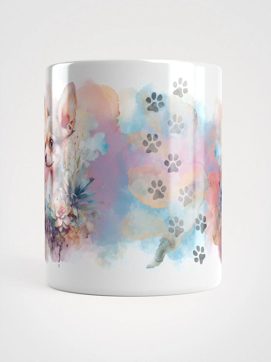 Chihuahua Watercolor Floral Mug product image (6)