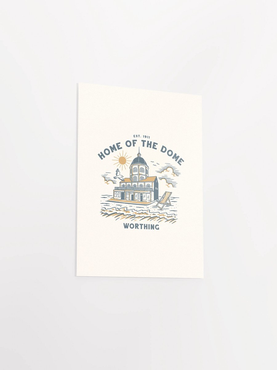Home of the Dome Print | Hand-Drawn Poster | Worthing, UK product image (43)