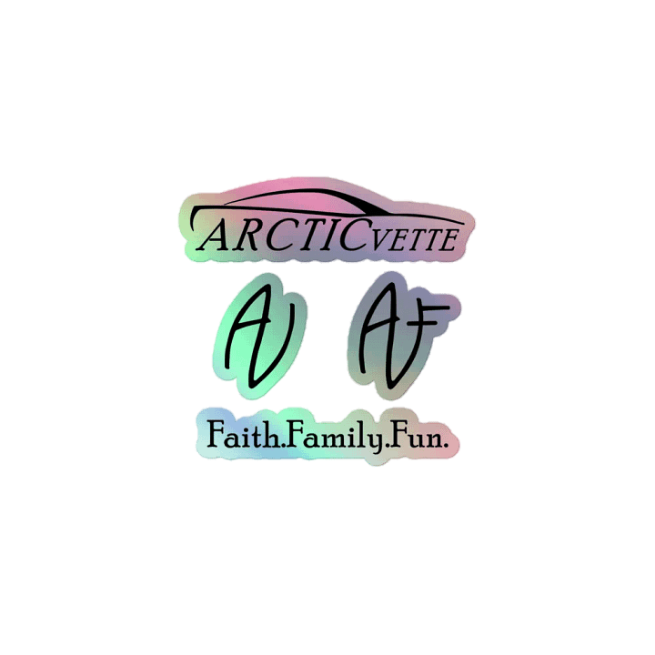 Holographic Arctic Vette Sticker Sheet product image (1)