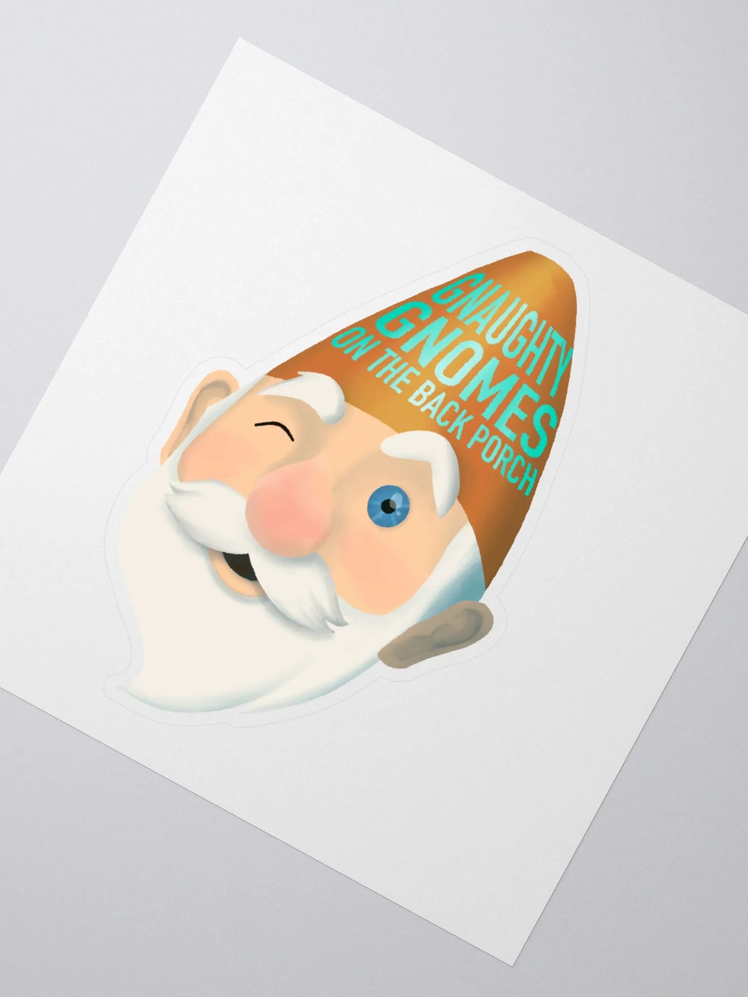 Gnaughty Gnome Sticker product image (2)