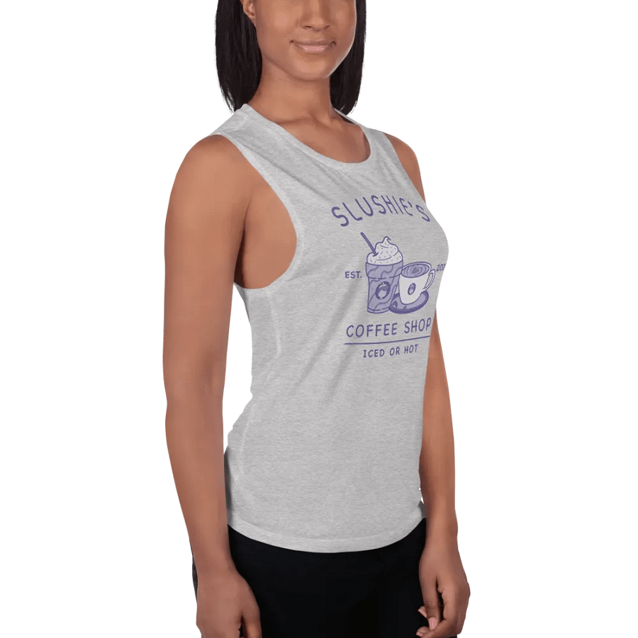 Slushie's Coffee Shop (Purple) | Women's Muscle Tank product image (4)