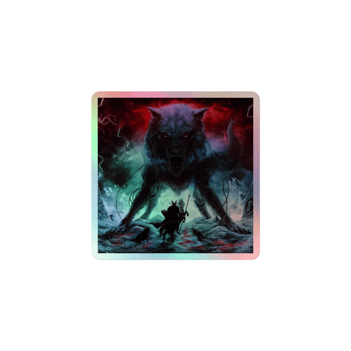 Mystical Wolf Holographic Sticker Set product image (1)
