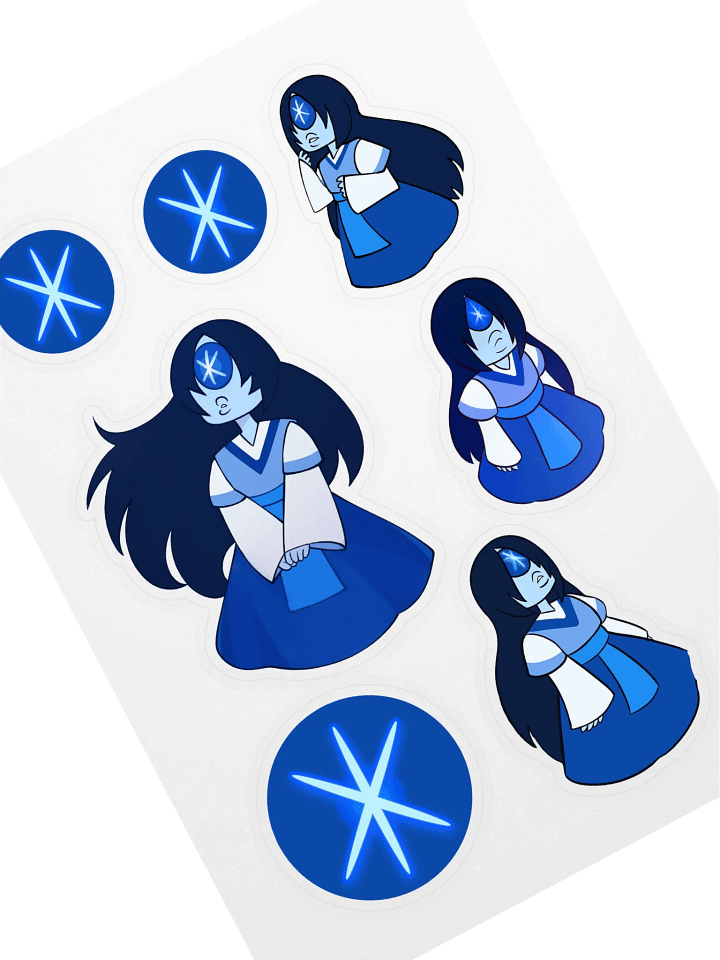 Star Sapphire Sticker Sheet product image (1)