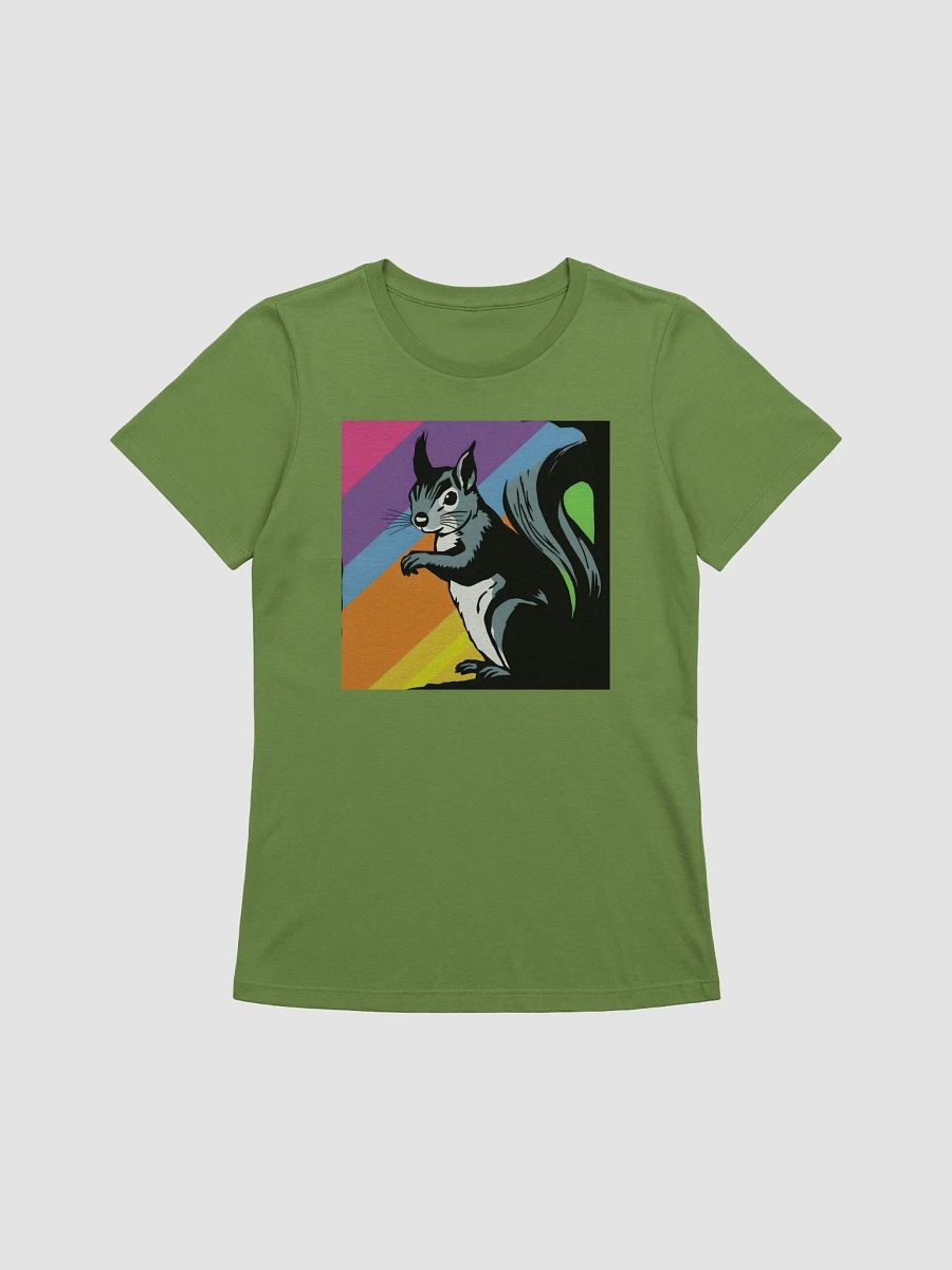 Whimsical Squirrel Stripes Women's T-Shirt product image (1)