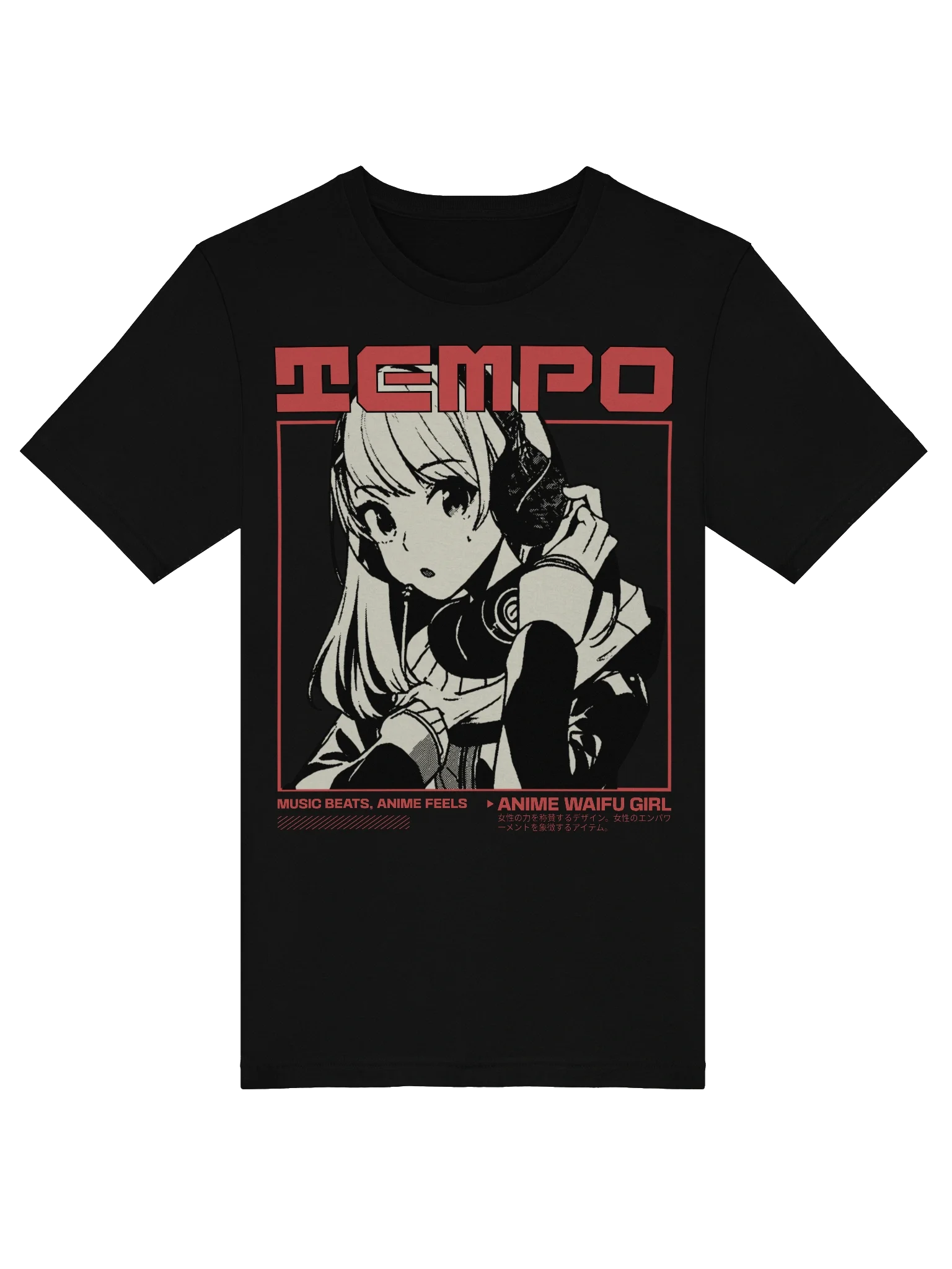 Stylish Anime Waifu Girl T-Shirt for Music and Manga Fans product image (39)