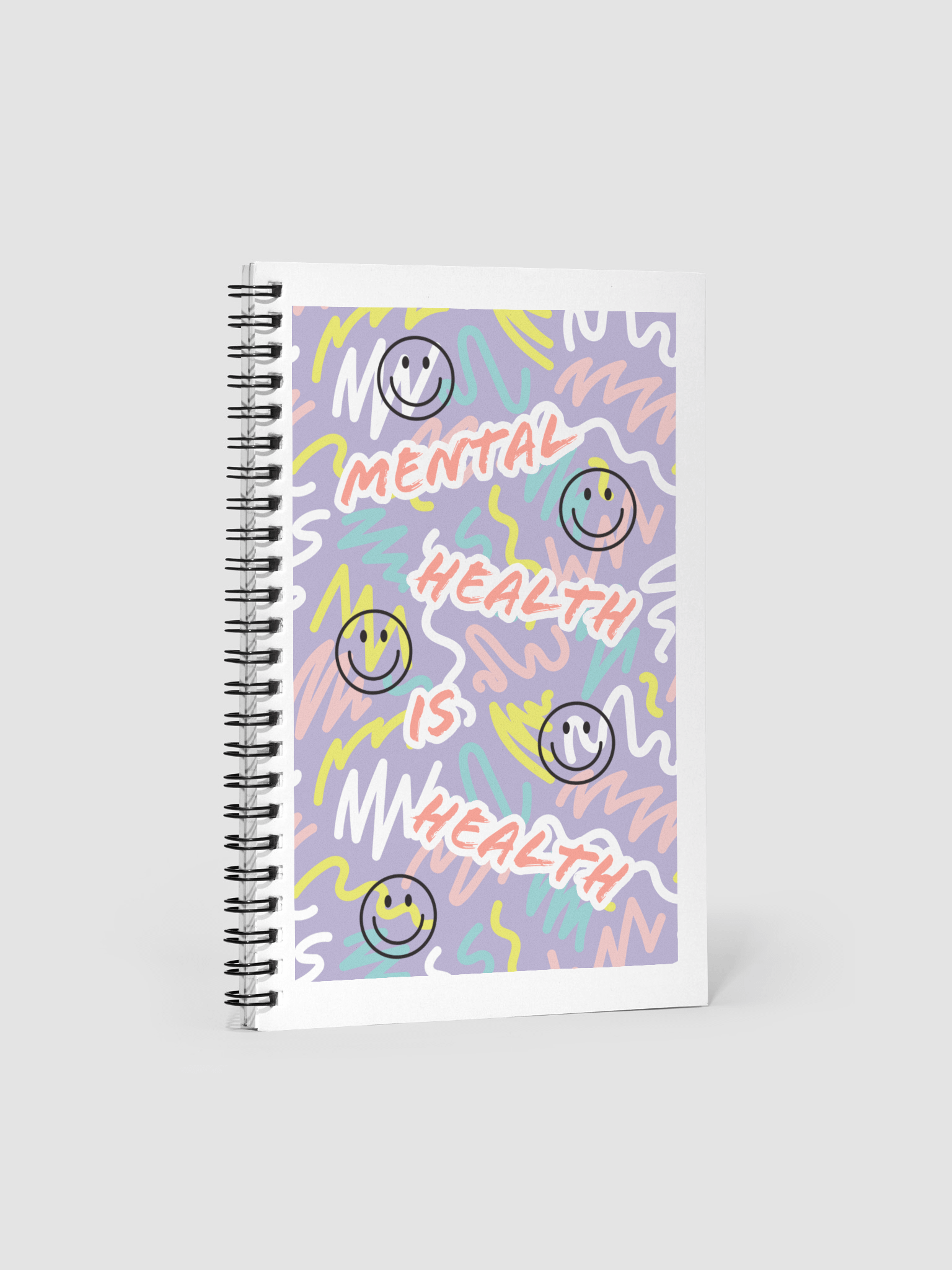 Floral mental health Notebook product image (1)
