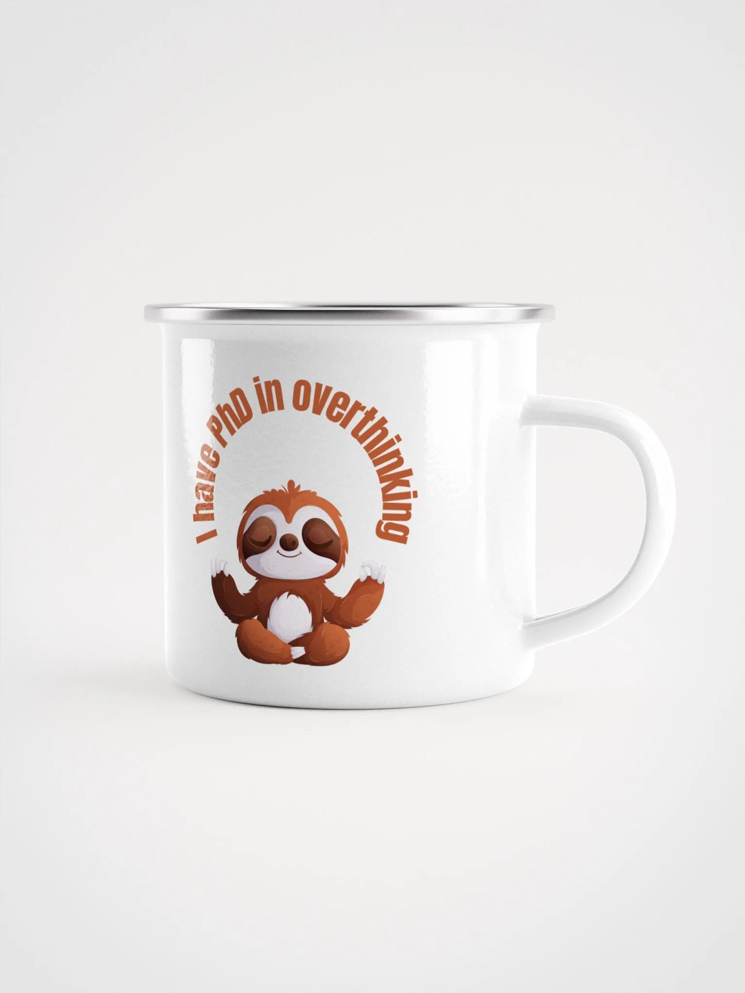 Sloth Serenity Enamel Mug product image (1)