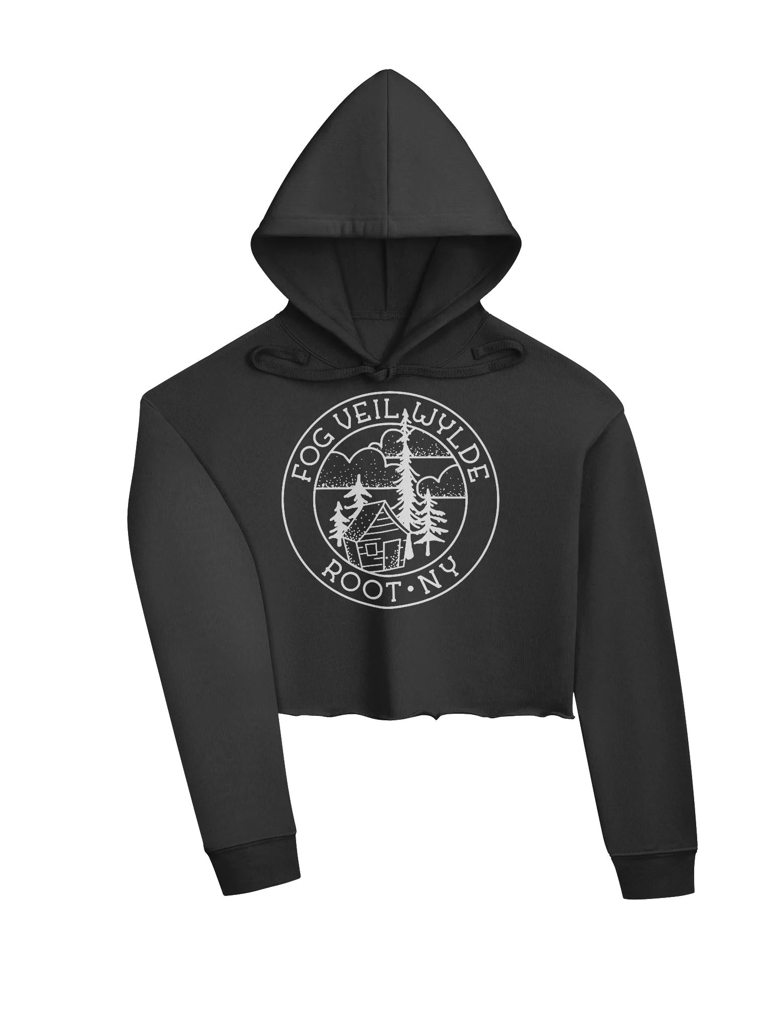 Classic Seal in White | Cropped Hoodie product image (5)