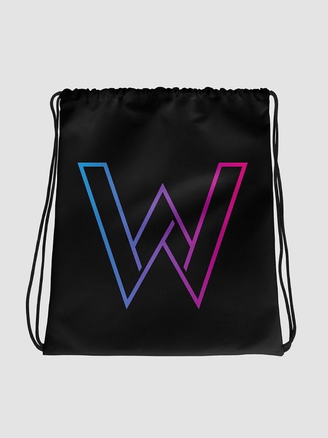 Classic W Drawstring Bag Black product image (1)
