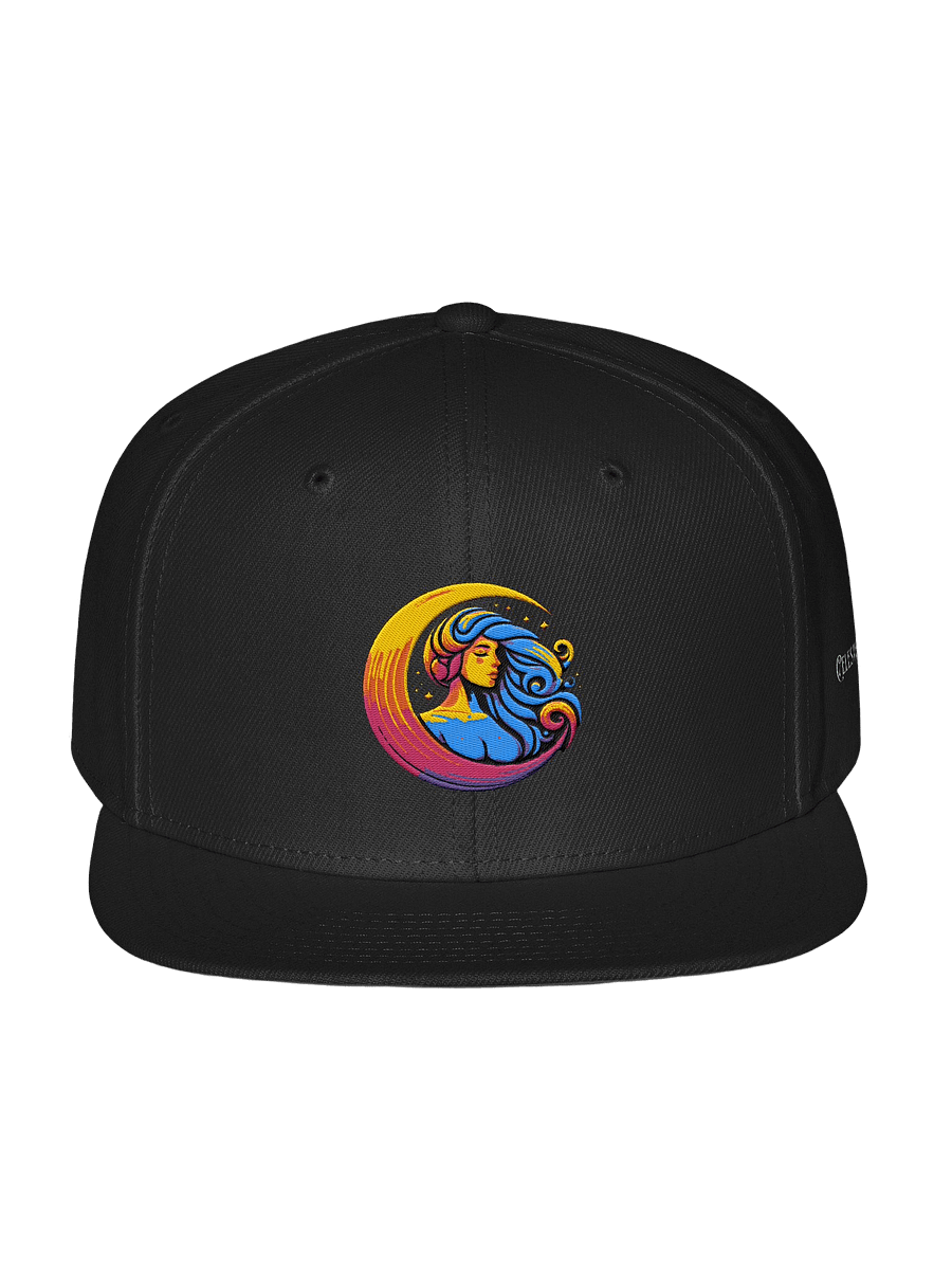 Celestial Crescent Moon Snapback Cap product image (1)