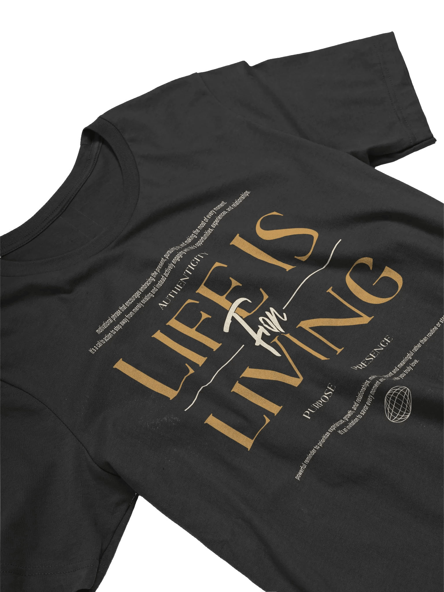 Life is For Living Motivational T-Shirt product image (2)