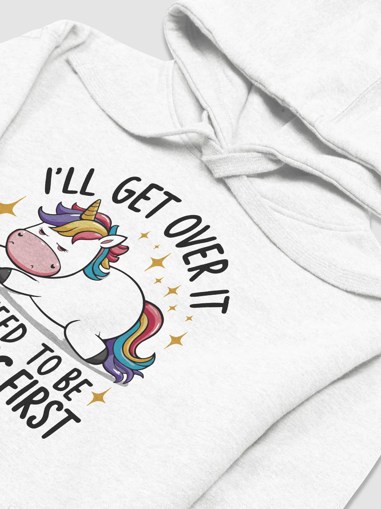 Dramatic Unicorn Vibes Premium Hoodie product image (3)