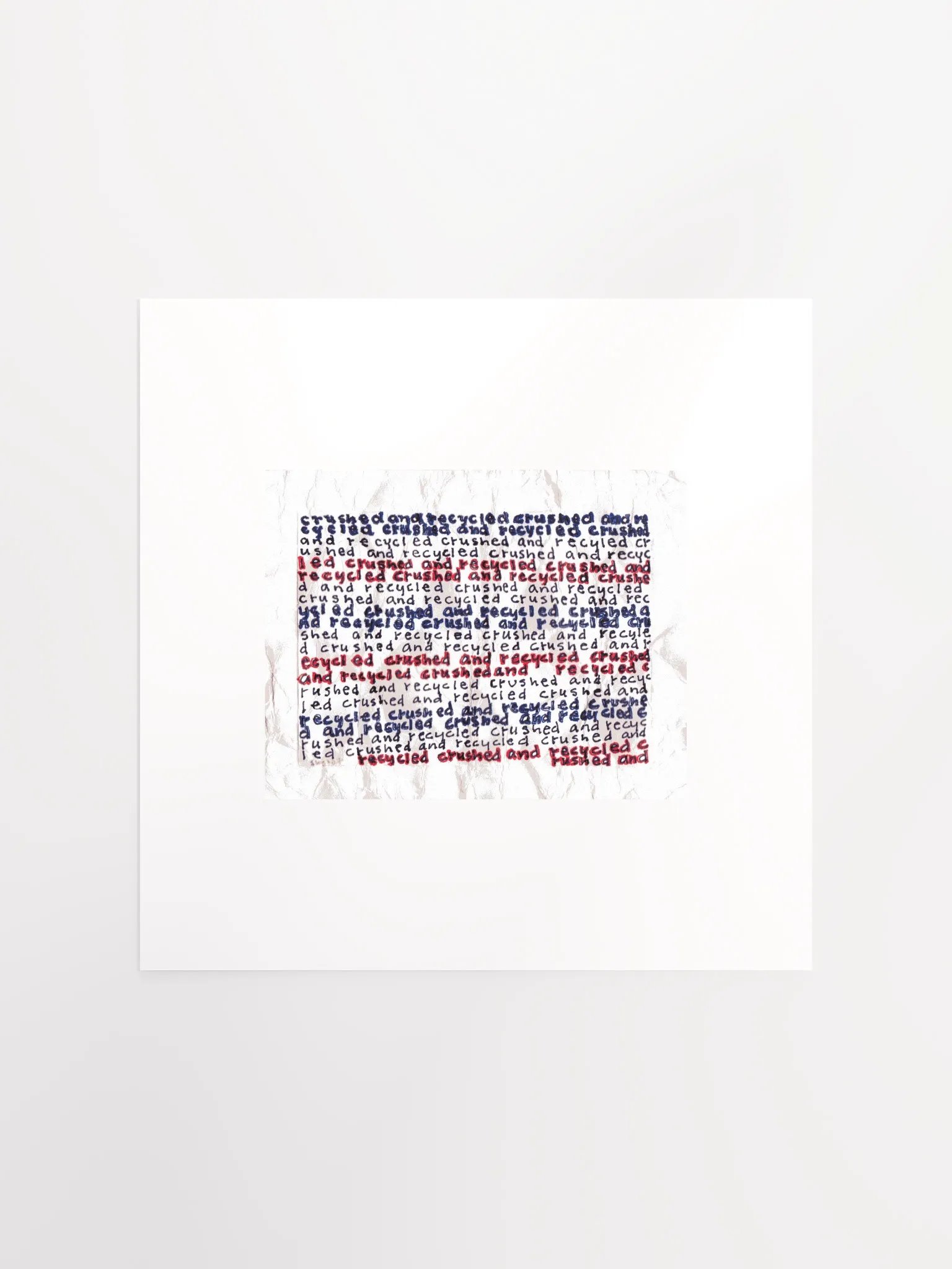 crushed and recycled panel card print product image (2)