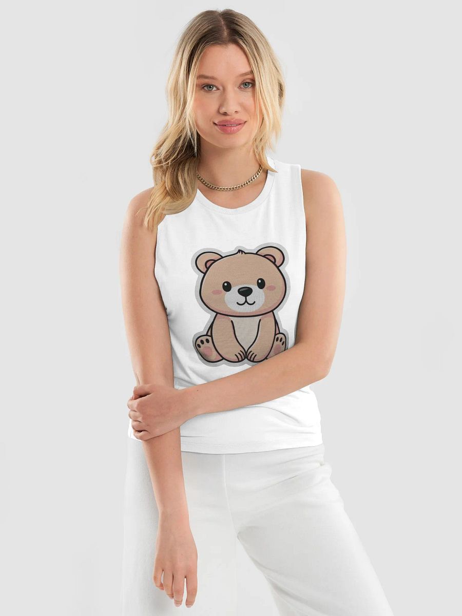 J.L & Crafted Cute Bear Flowy Muscle Tank product image (3)