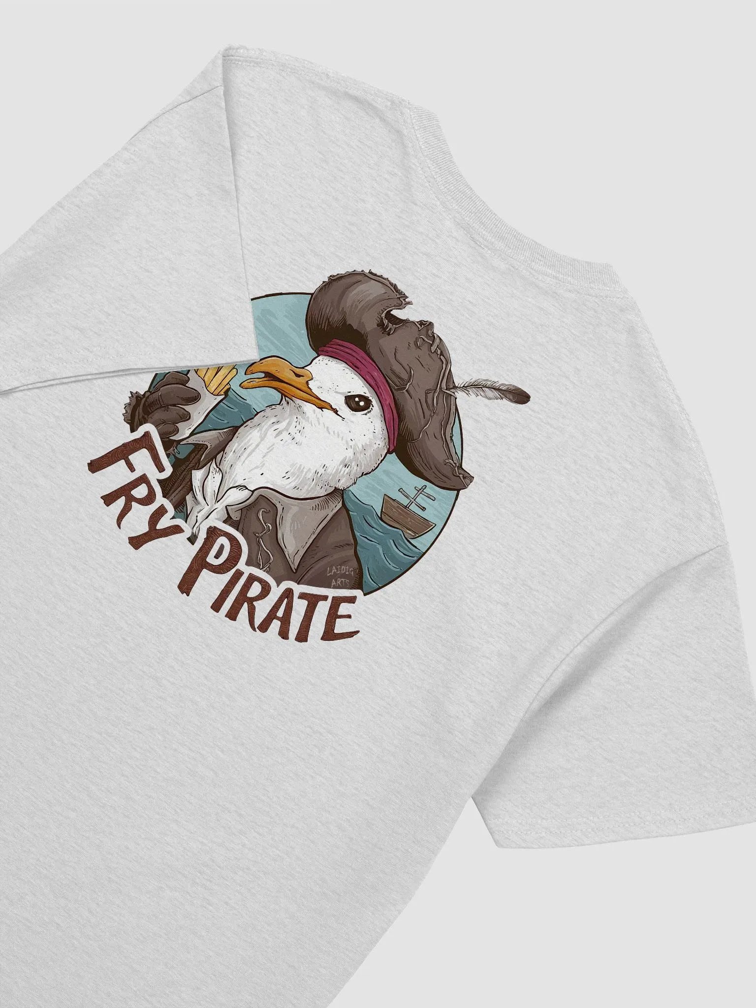 Fry Pirate Seagull T-shirt product image (45)