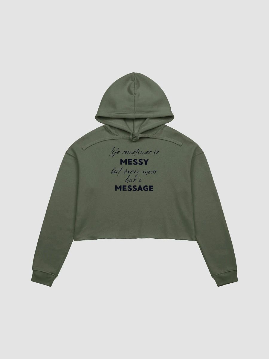 MESSY - MESSAGE Fleece Crop Hoodie product image (4)