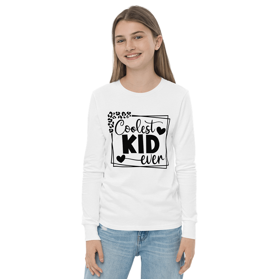 'Coolest Kid Ever' Youth Long Sleeve Tee product image (14)