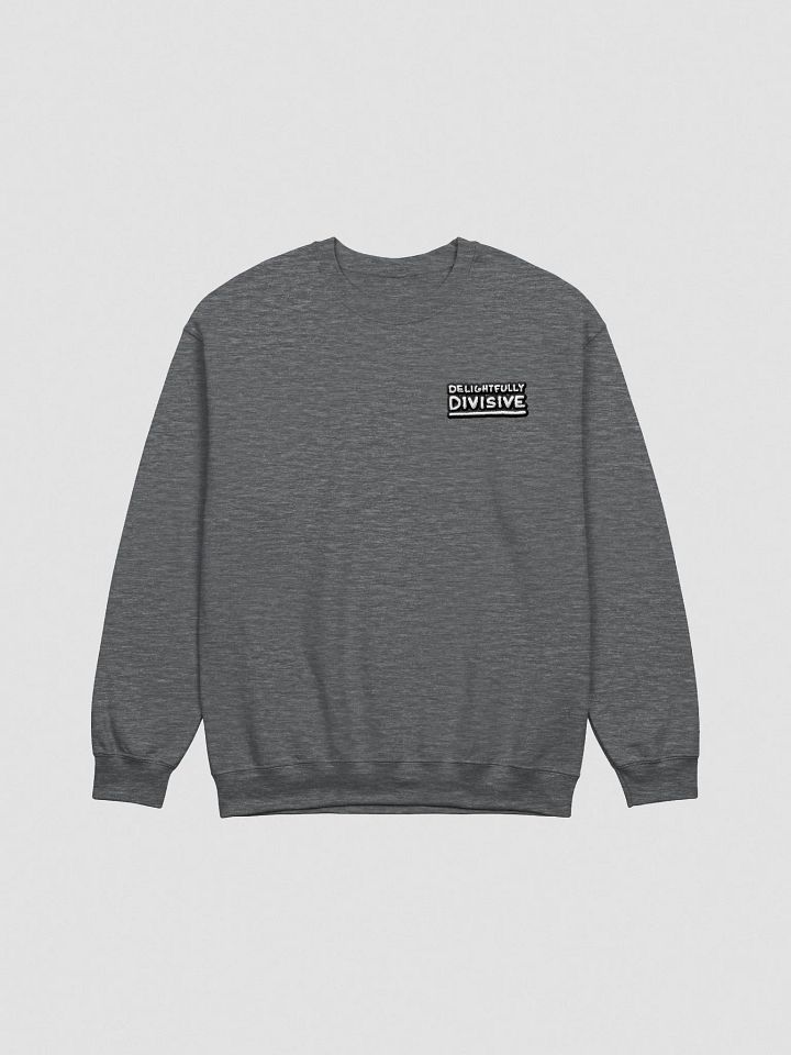 DELIGHTFULLY DIVISIVE (lc., bubble design) embroidered crewneck product image (5)
