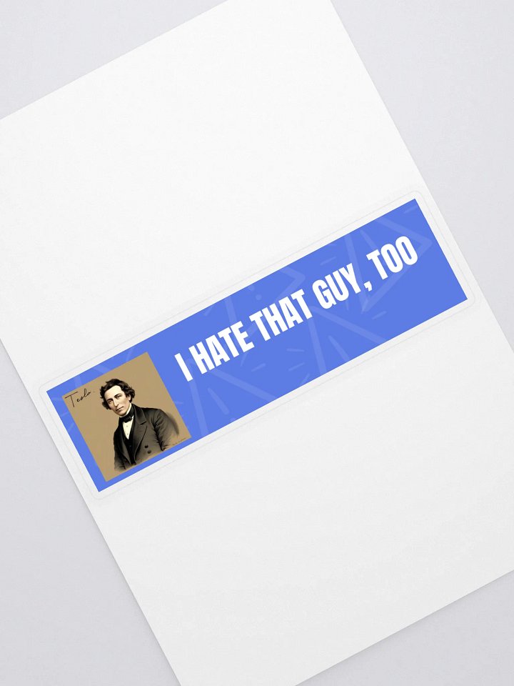Tesla bumper sticker product image (1)