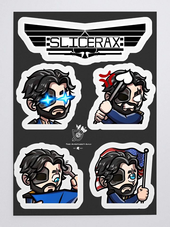 Captain Slicerax Sticker Pack product image (2)