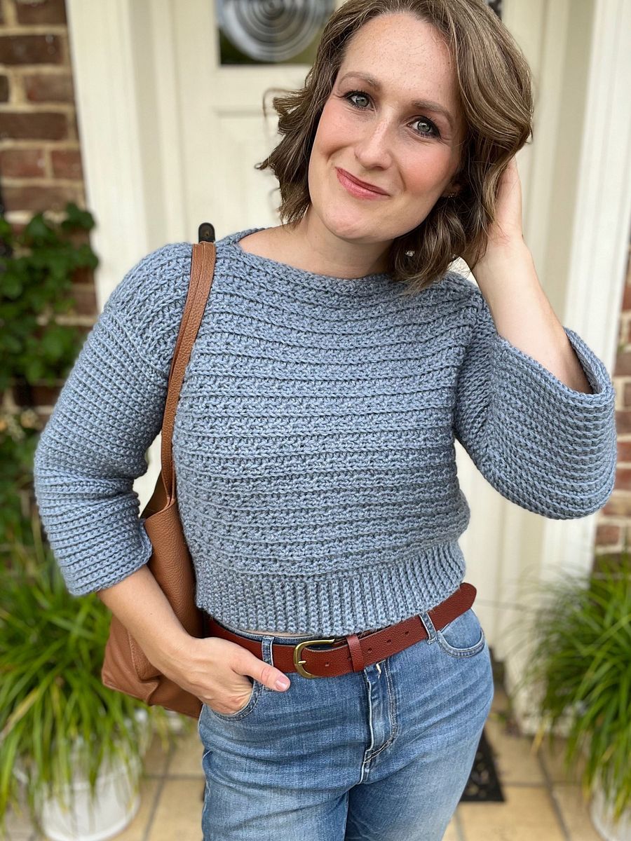 Mystical Sweater / Easy V-Neck Adult Sweater Crochet Pattern product image (9)