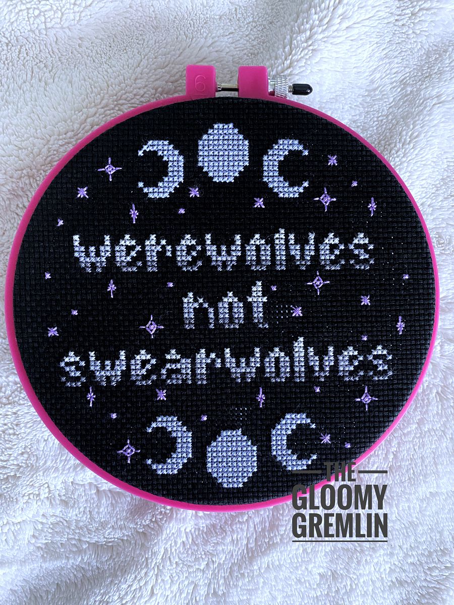 Werewolves Not Swearwolves 2.0 - Cross Stitch Pattern product image (2)