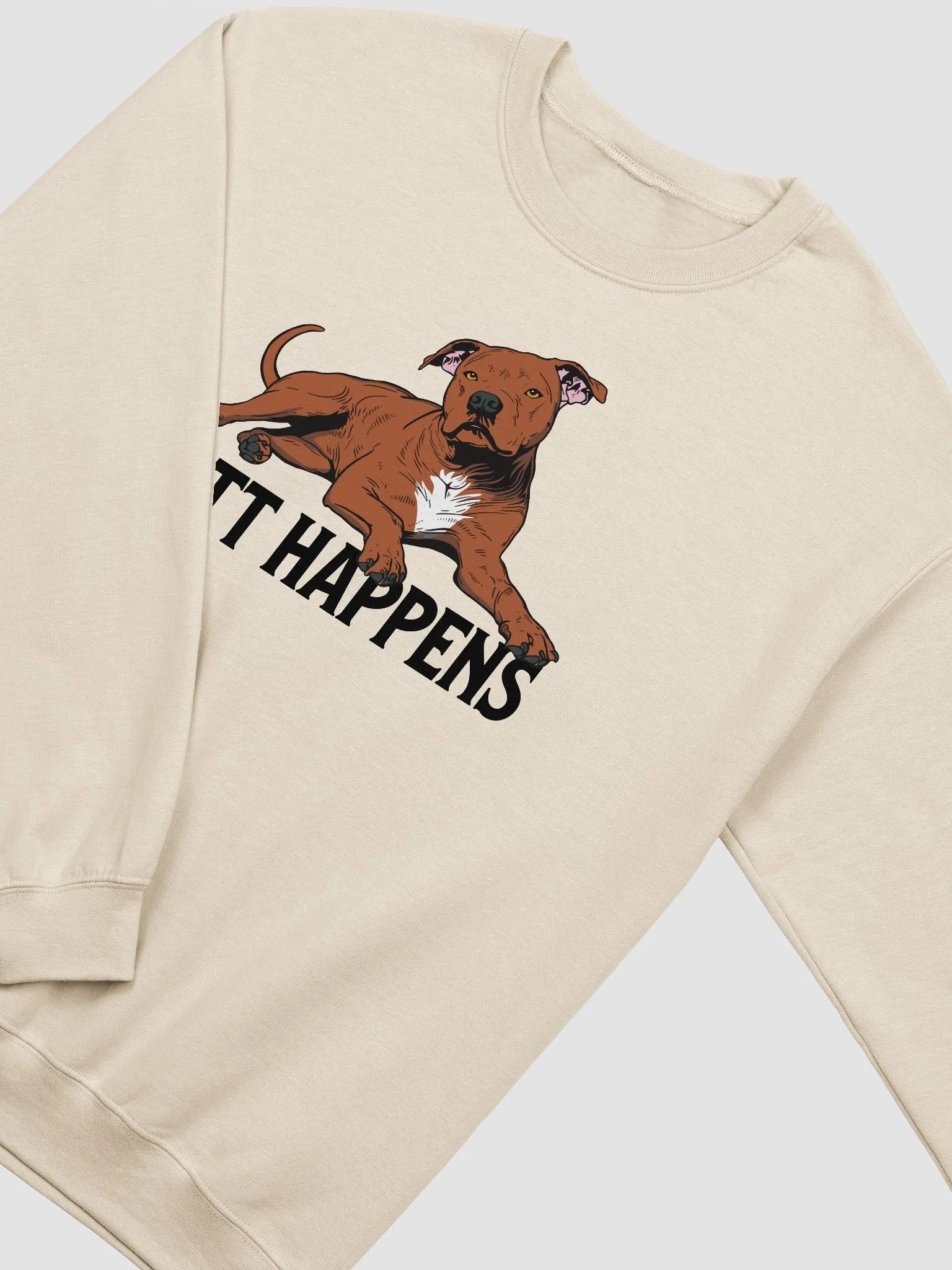 Pitt Happens Sweatshirt of a Pitbull Terrier(Red) | Funny Shirt for Pittie and Staffy Paw-rents product image (21)