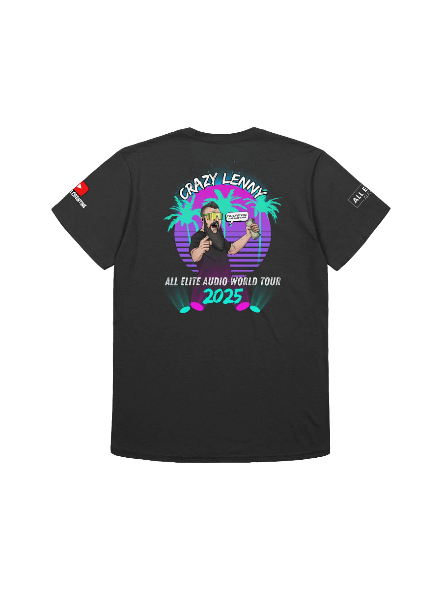 Crazy Lenny's All Elite Audio World Tour '25 Tee product image (1)