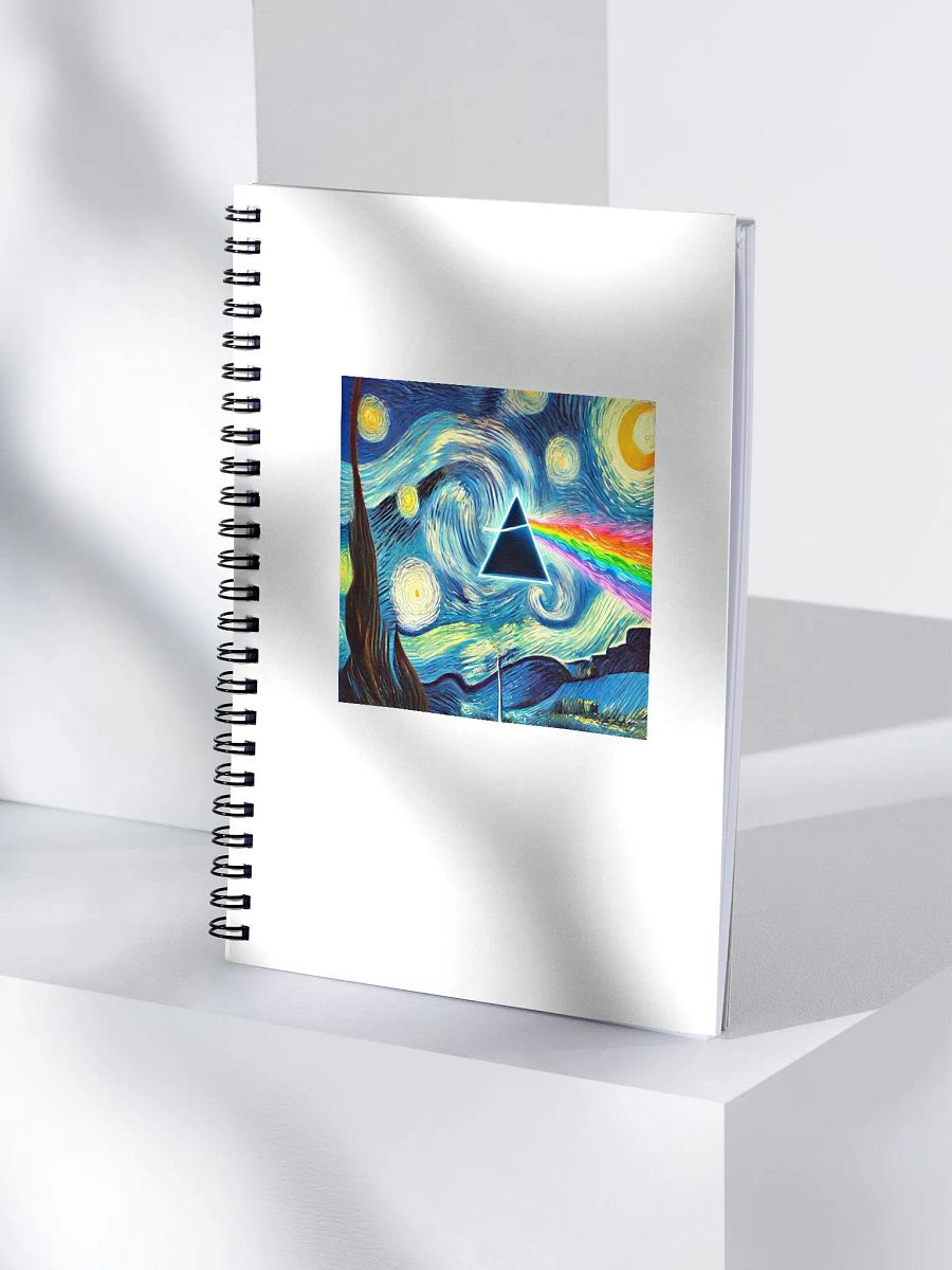 📔 Pink Floyd – Dark Side of the Moon Van Gogh-Inspired Spiral Journal product image (4)