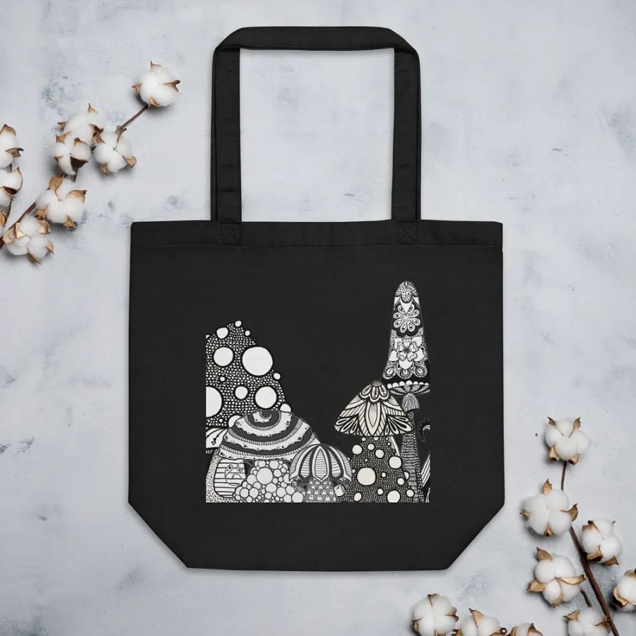 Whimsical Mushroom Tote Bag product image (3)