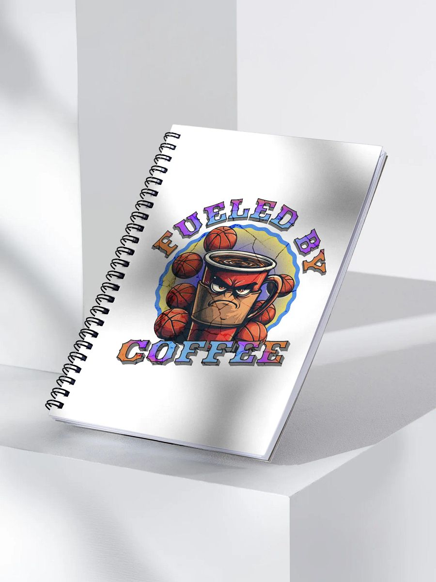 Fueled By Coffee Basketball Spiral Notebook product image (3)