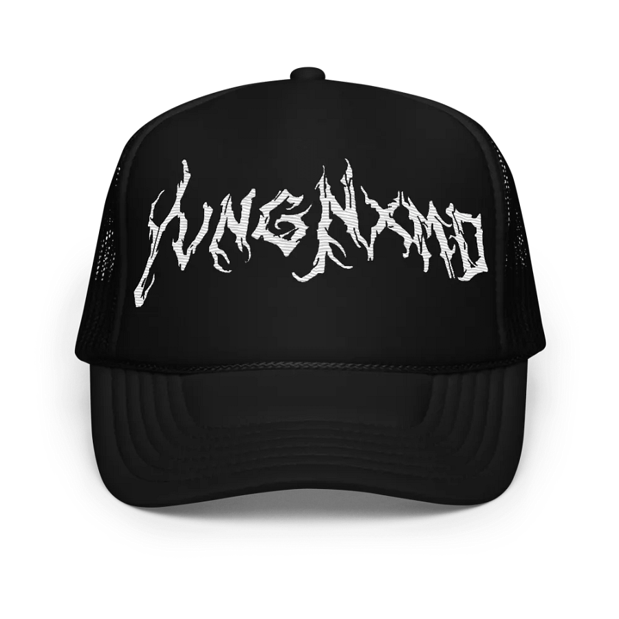 White Script Logo FleaMarket Trucker Cap product image (1)