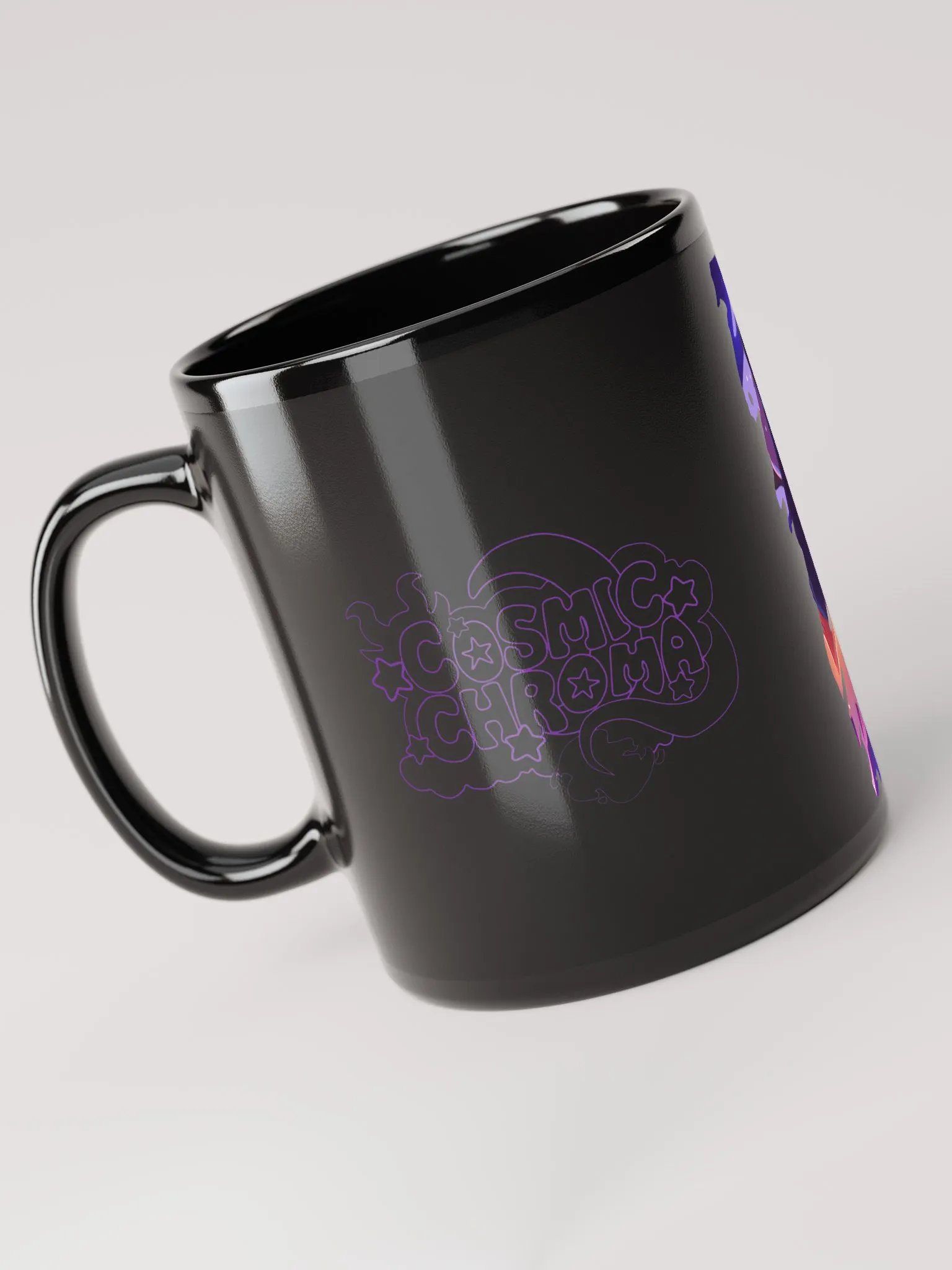 CosmicChroma Vtuber Halloween - Spooky Witch - Colorful Ceramic Mug - Art by CosmicChroma product image (4)