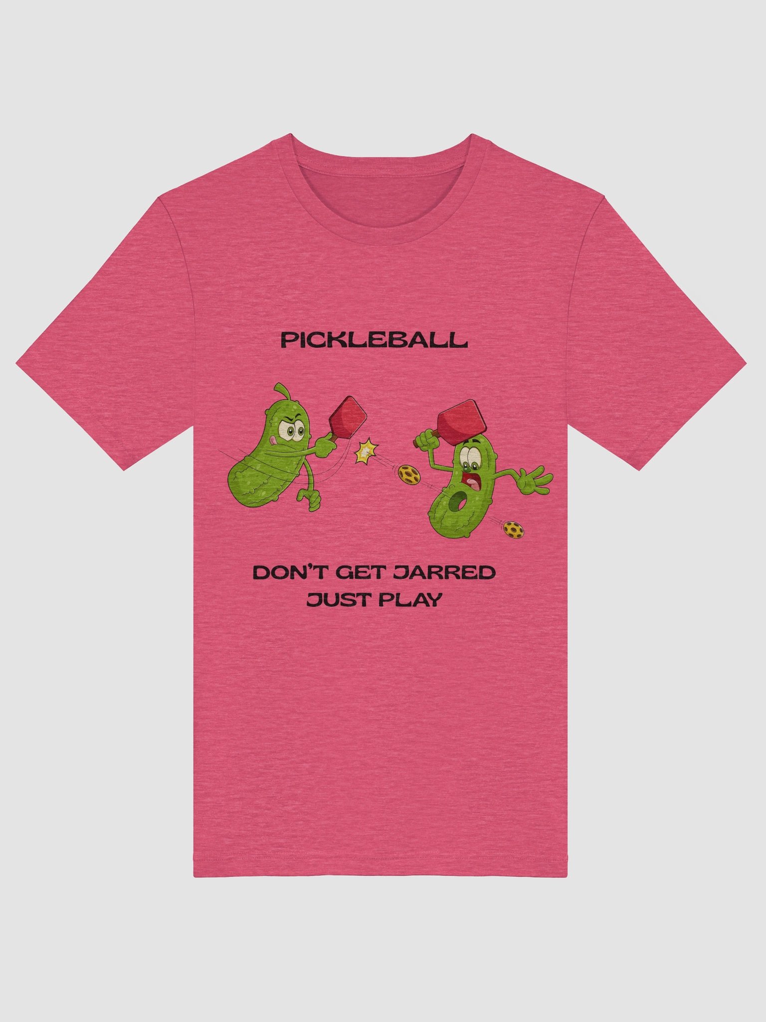 Pickleball Don't Get Jarred Just Play Bella Supersoft Unisex T-Shirt product image (5)