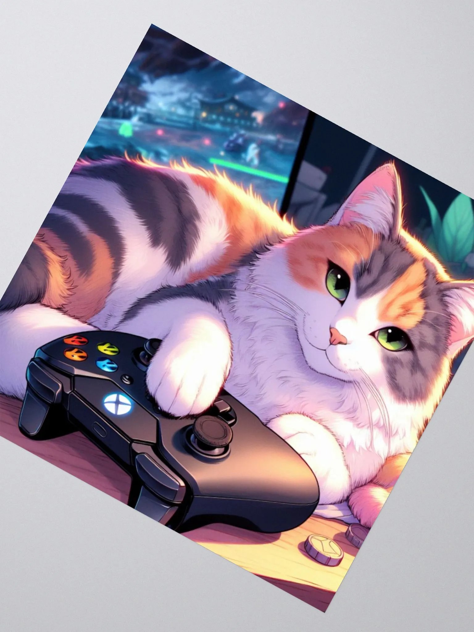 Game Cat Kiss Cut Stickers product image (2)