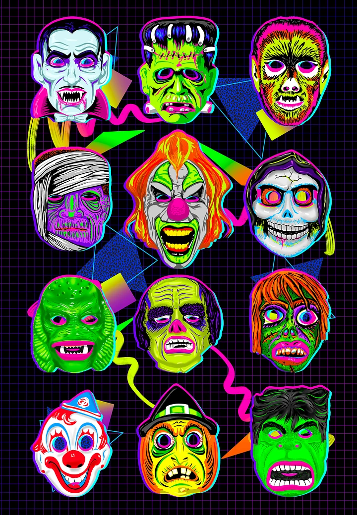 Horror Icons Digital Art product image (1)