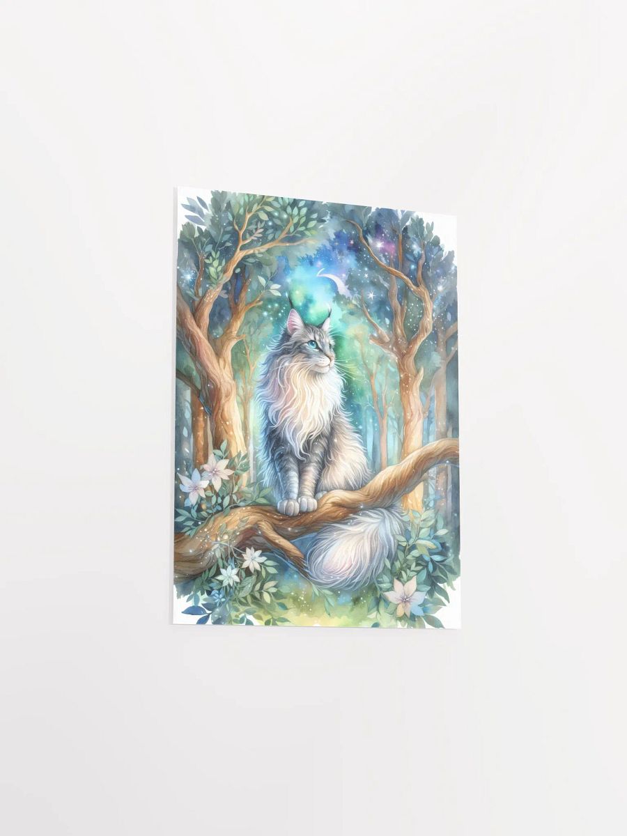 Majestic Cat in a Mystical Forest Poster product image (7)
