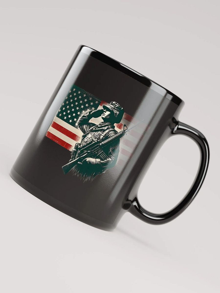 Saluting Soldier - Proud USA Patriotic Tribute Vintage Mug product image (8)