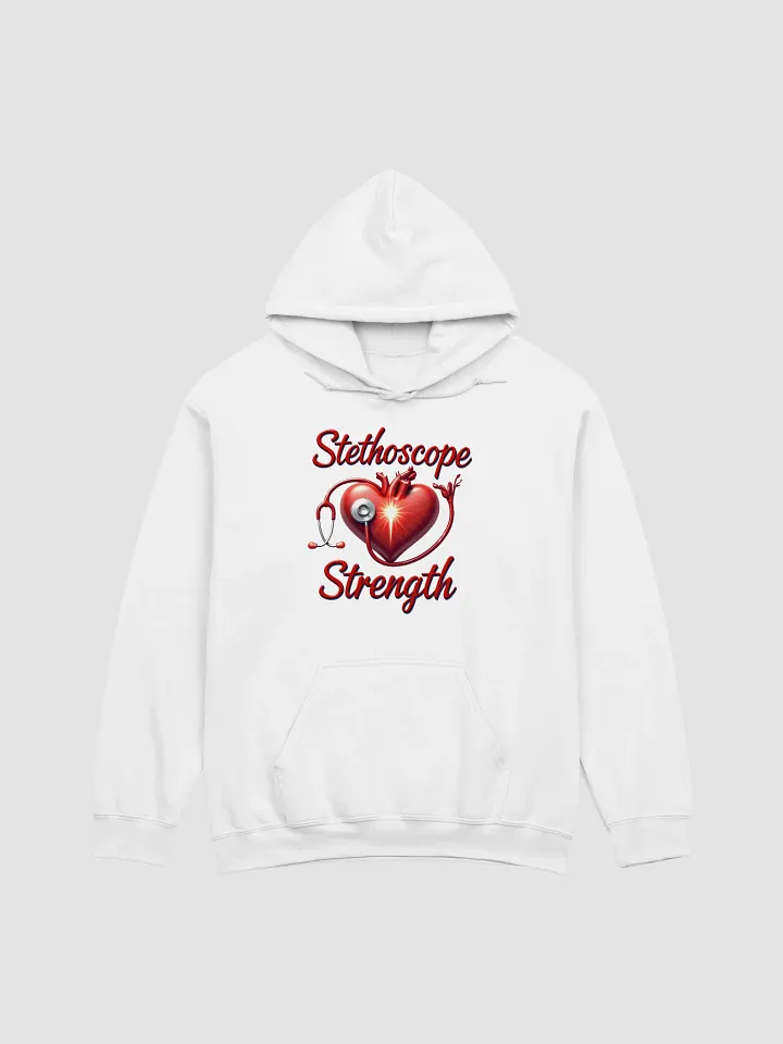 Anatomical Heart Stethoscope Strength Hoodie product image (6)