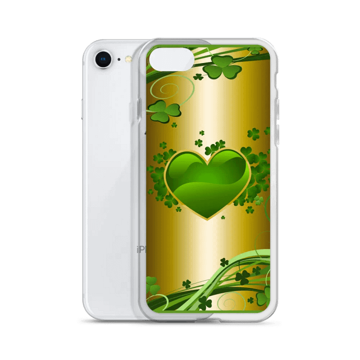 Shamrock Love Clear iPhone Case product image (51)