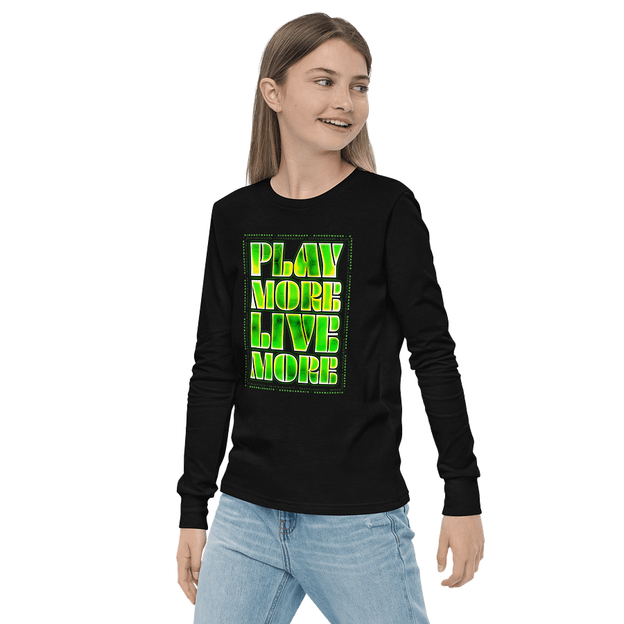 Play More Live More Youth Long Sleeve T-Shirt product image (11)