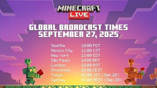 ITS TODAY!!! #MinecraftLIVE 
What time will it be where YOU are?

#MiM is on the East Coast of the US.