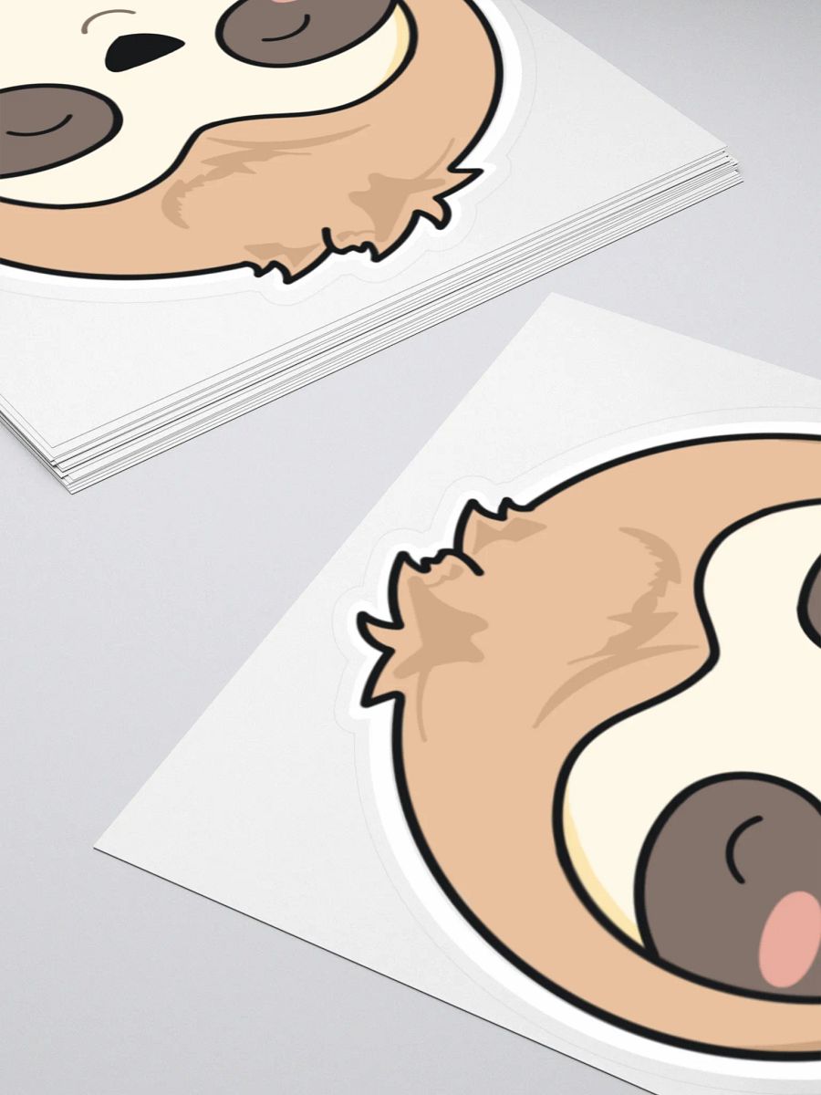 Adorable Sloth Kiss Cut Stickers product image (4)
