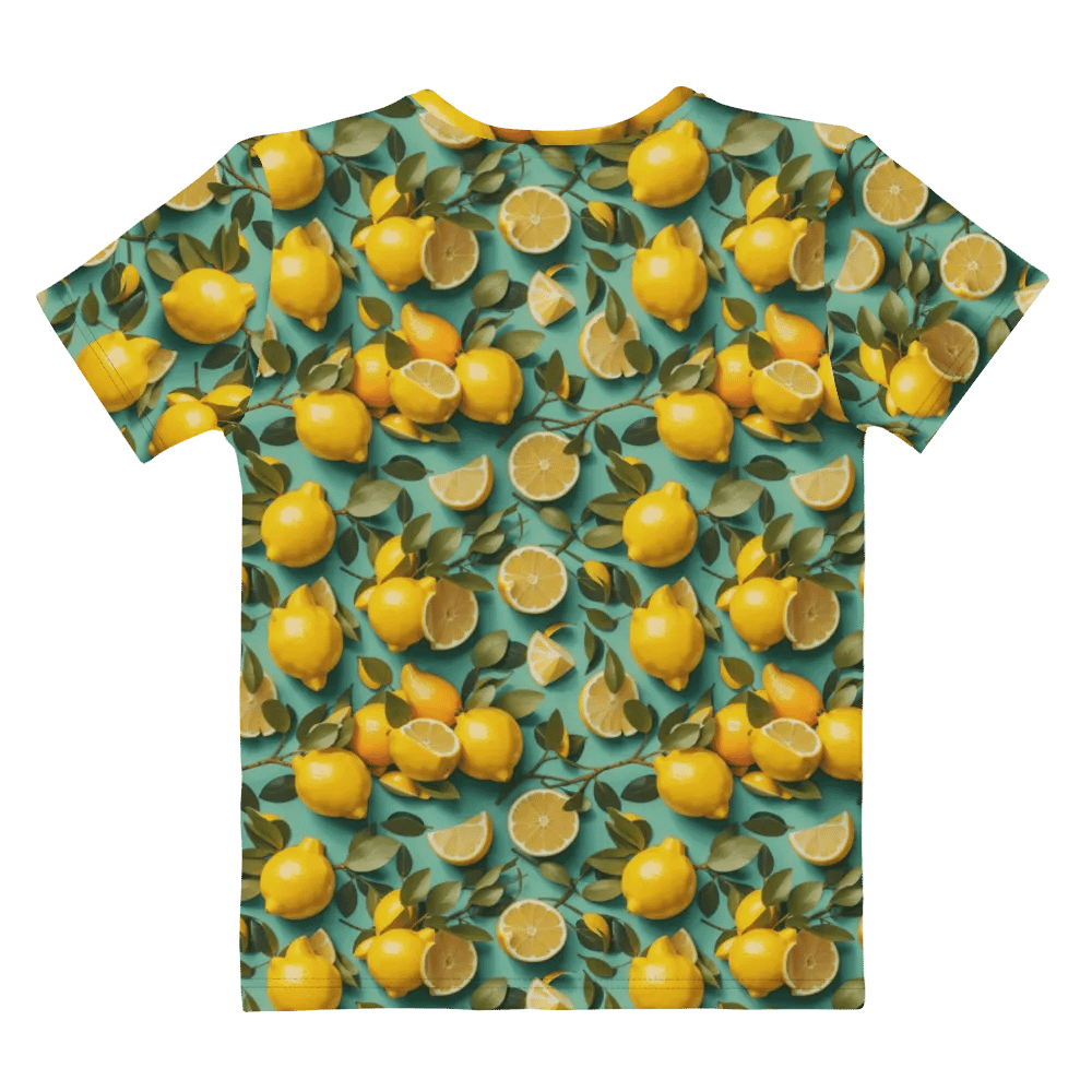 Lemon Pattern All Over Print T-shirt product image (9)
