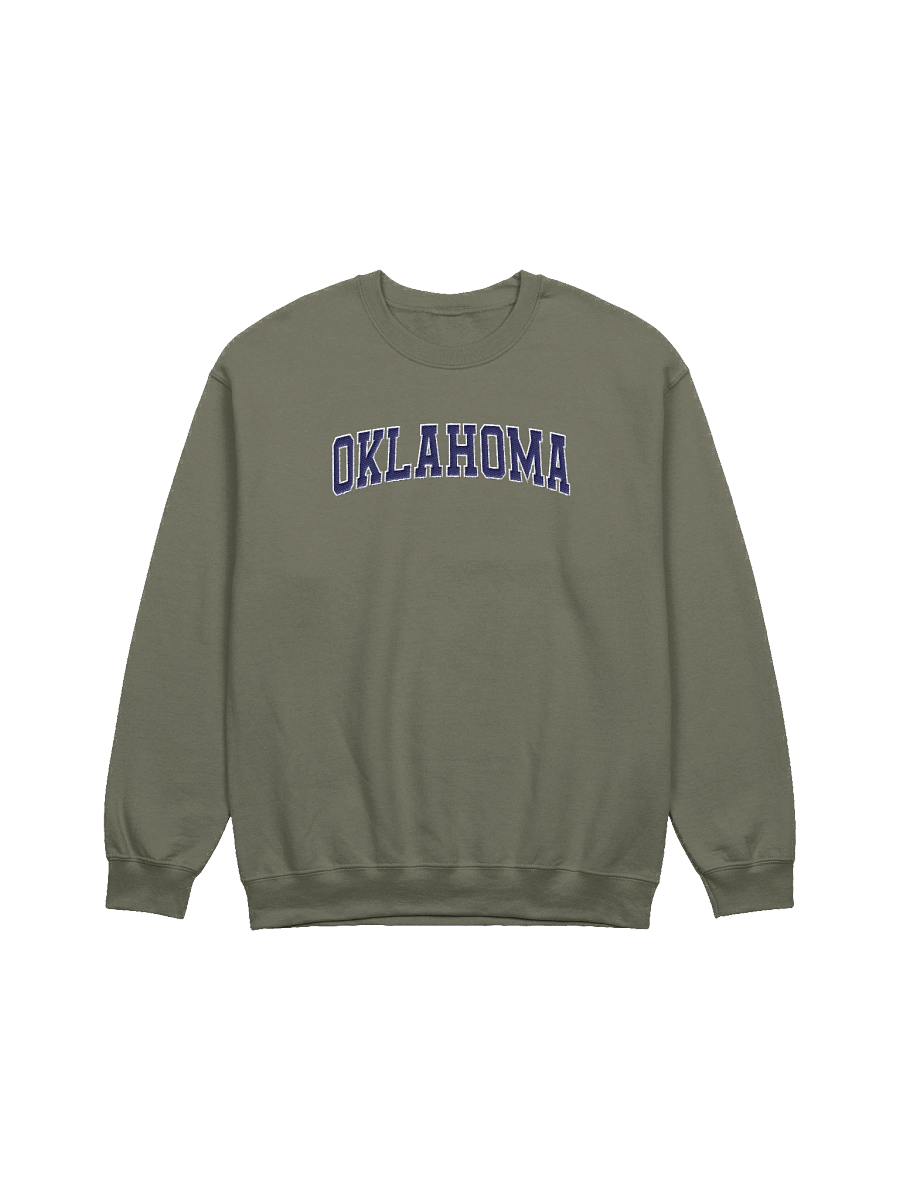 Oklahoma Vintage Stylish Embroidery Classic Crewneck Sweatshirt product image (1)